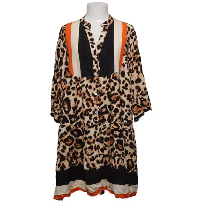 Kleid (Braun, Schwarz, Orange) von Estee Brown Viskose