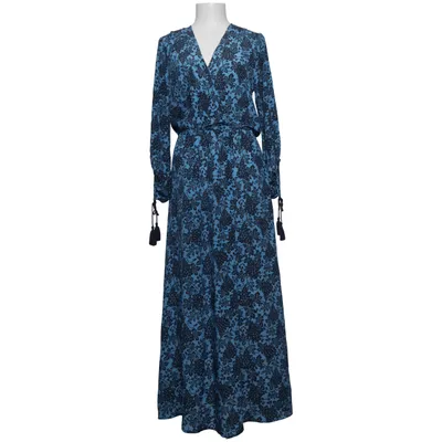 Maxi dress (Blue, Black) from By Line Markvardsen Silk