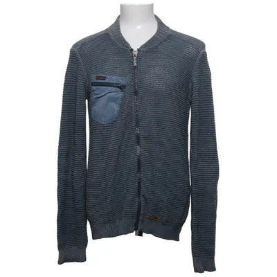 Cardigan (Blue) from Nudie Jeans Acrylic, Cotton, Silk
