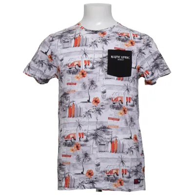 T-shirt (Hvid, Flerfarvet) fra Nautic XPRNC Bomuld