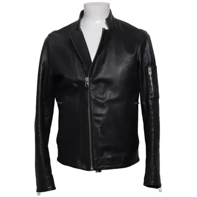 Läderjacka (Svart) från Tiger of Sweden Jeans Bomull, Skinn, Polyester