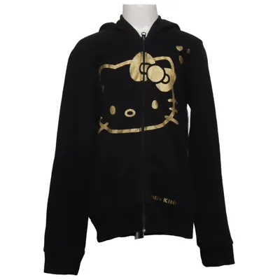 Capuchon sweater (Zwart) van H&M x Hello Kitty Katoen, Polyester
