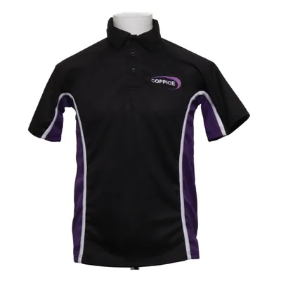 Polotrøje (Sort, Lilla, Hvid) fra Falcon Polyester