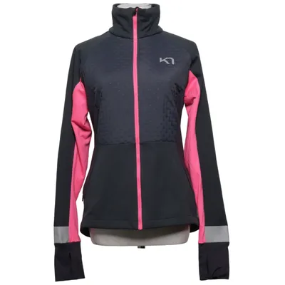 Træningsjakke (Grå, Pink) fra Kari Traa Elastan, Polyester