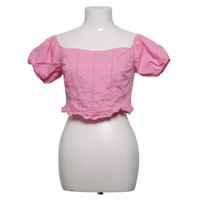 Crop top (Rosa) från Miss Selfridge Bomull, Elastan, Modal, Polyester