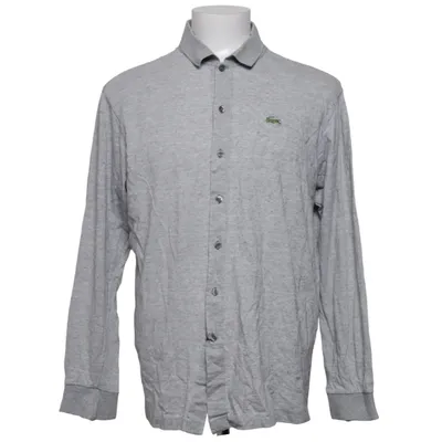 Shirt (Grijs) van Chemise Lacoste Katoen, Modal, Wol
