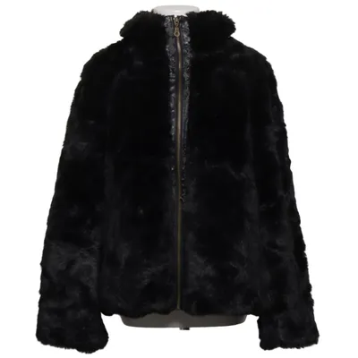 Jacke (Schwarz) von JSFN Acryl, Kunstpelz, Polyester