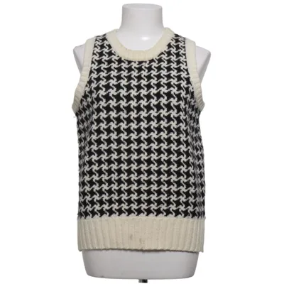 Pull sans manches (Noir, Blanc) de Long Island Acrylique, Laine
