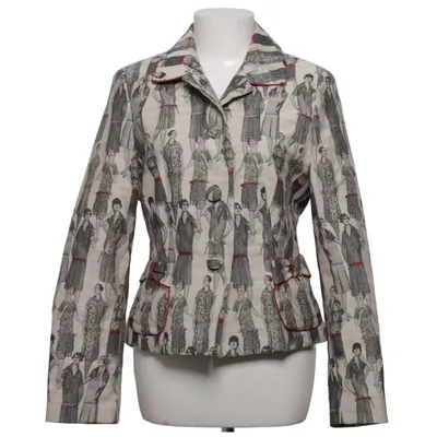 Blazer (Beige, Zwart, Rood) van Apriori Katoen, Polyester