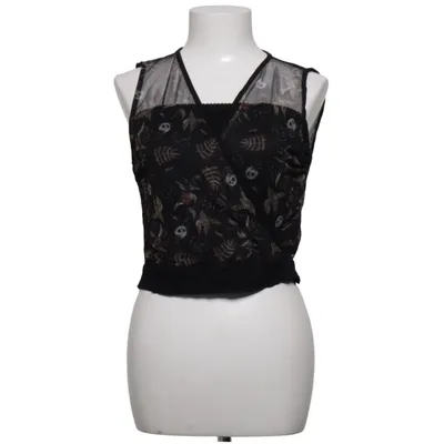 Top (Sort, Flerfarvet) fra Outer Vision Elastan, Polyester, Viscose
