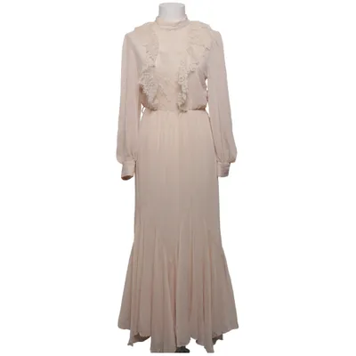 Robe longue (Beige) de Zara Polyester
