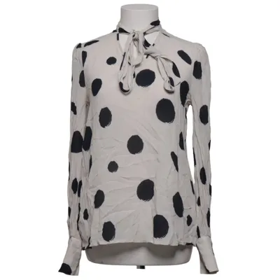 Blouse lavallière (Blanc, Noir) de Manila Grace