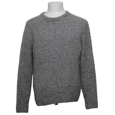 Sweater (Gray, White) from H&M Acrylic, Cotton, Mohair, Polyamide, Viscose, Wool