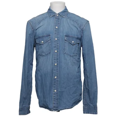Denim blouse (Blauw) van Crocker Katoen