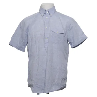 Short sleeve shirt (Blue, White) from Eton Cotton, Linen