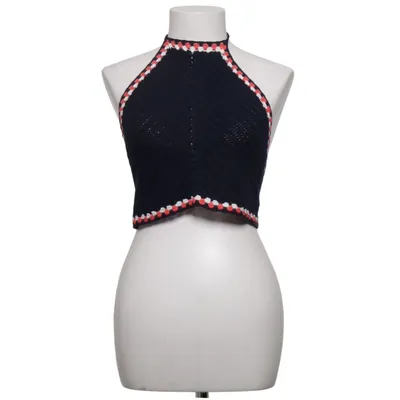 Halternecktopp (Blå, Röd, Vit) från Zara Knit