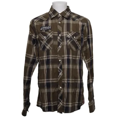 Flannel shirt (Green, Blue, White) from Poolman Cotton