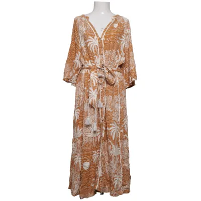 Dress (Orange, Multicolored) from Desmond & Dempsey x H&M Viscose, Linen