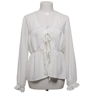 Blouse portefeuille (Blanc) de Aware Polyester recyclé