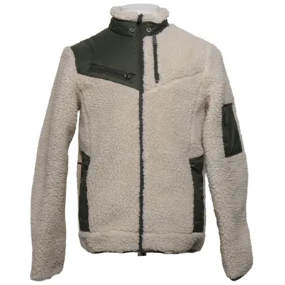Fleece jas (Wit, Groen) van Erdem x H&M Polyester, Acryl, Polyamide