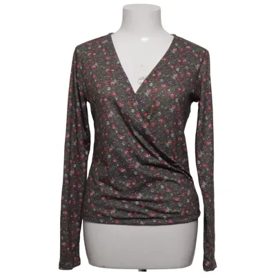 Wrap blouse (Gray, Multicolored) from Soul River Elastane, Polyester