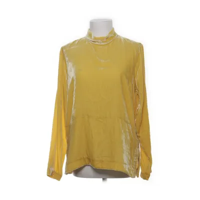 Blouse (Geel) van Second Female Acetaat, Zijde, Viscose