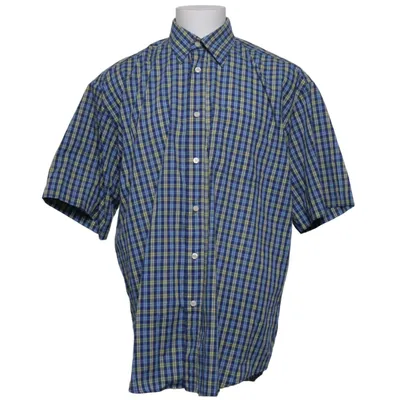 Chemise à manches courtes (Bleu, Jaune, Blanc) de Glen Oaks Coton, Polyester