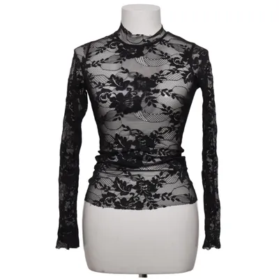 Top (Zwart) van Nicki Minaj X H&M Polyamide, Elastaan