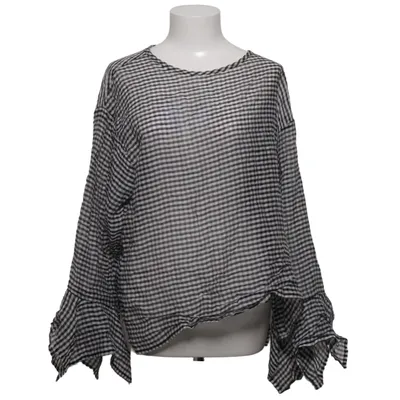 Blouse (Noir, Blanc) de Bitte Kai Rand Coton, Polyester, Soie