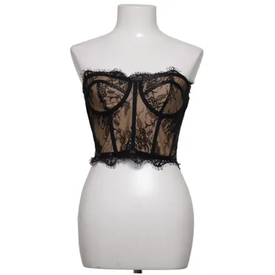 Korsett (Schwarz, Beige) von Shein Elasthan, Polyester