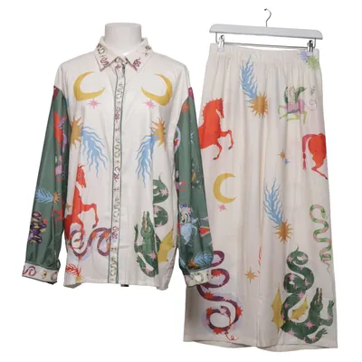 Set (Wit, Meerkleurig) Elastaan, Polyester