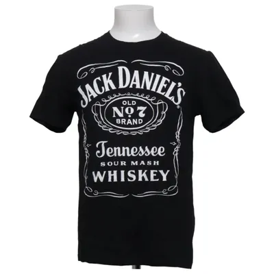 T-shirt (Zwart, Wit) van Jack Daniels Katoen