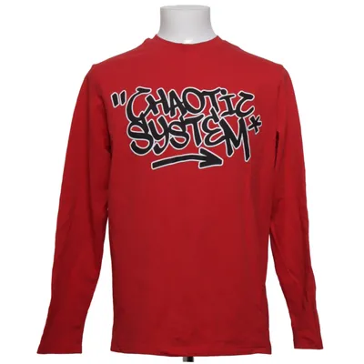 Langærmet t-shirt (Rød) fra FSBN Bomuld, Elastan