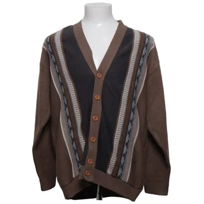 Cardigan (Marron, Gris, Multicolore) de Essentials Acrylique, Laine