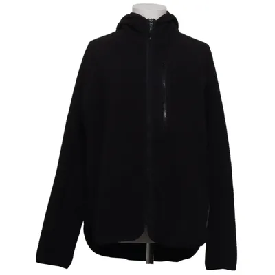 Fleece jacket (Black) from H&M Sport Polyester, Elastane