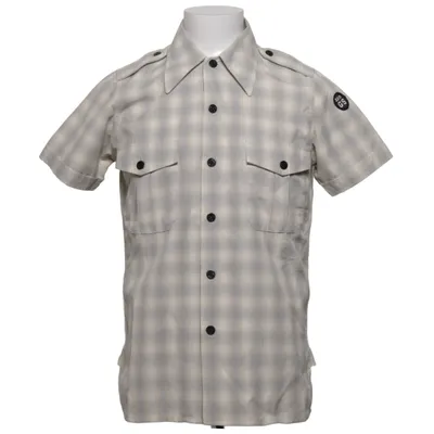 Chemise à manches courtes (Gris, Blanc) de G-Star Coton, Polyester
