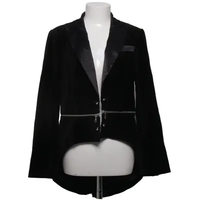 Tailcoat jacket (Black) from Madeleine Cotton, Elastane
