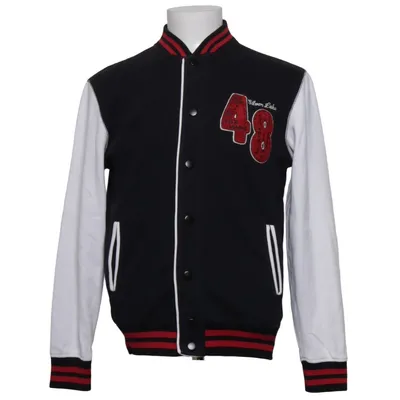 Varsity jacket (Black, White, Red) from 21 Men Cotton, Polyester