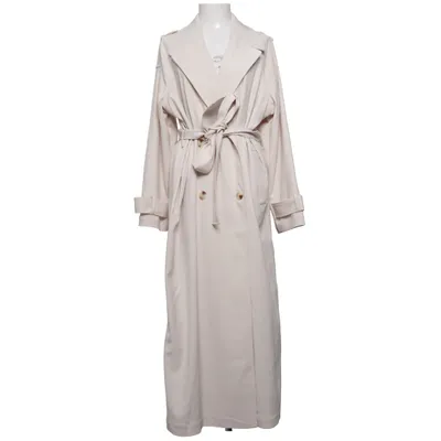 Trenchcoat (Beige) van NA-KD Elastaan, Polyester