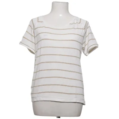 T-shirt (Blanc, Or) de Zara Collection Fibre métallique, Viscose