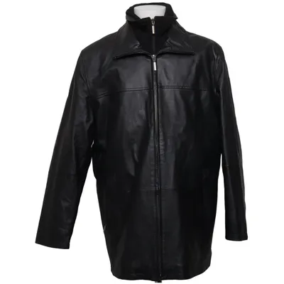 Jacka (Svart) från Saki Collection Elastan, Skinn, Polyester, Viskos
