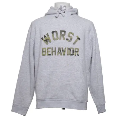Sweat à capuche (Gris) de WRSTBHVR Coton, Polyester