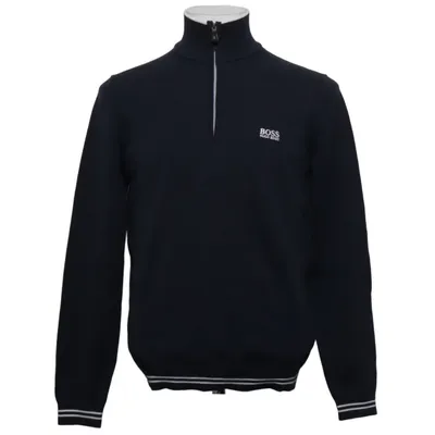 Pull-over (Bleu, Blanc) de Hugo Boss Coton, Polyester