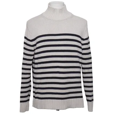 Pul à col roulé (Beige, Bleu) de Tommy Hilfiger Coton