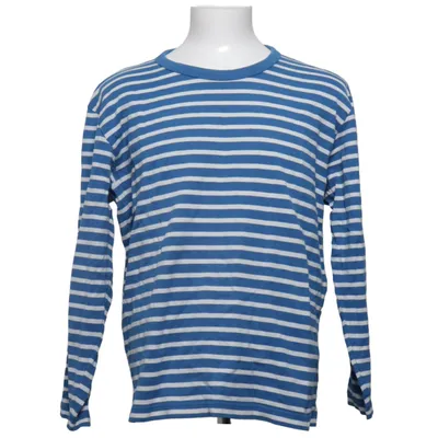 Langærmet t-shirt (Blå, Hvid) fra Uniqlo