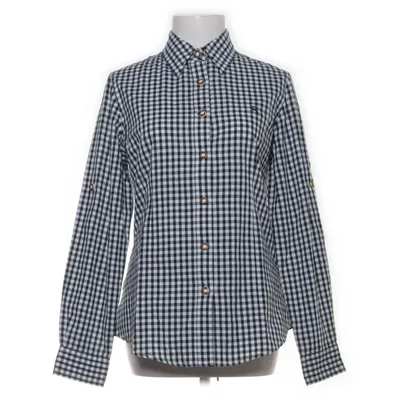 Shirt (White, Green) from Os Trachten Polyester, Cotton