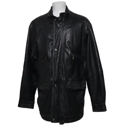 Veste en cuir (Noir) de Woodlands Cuir
