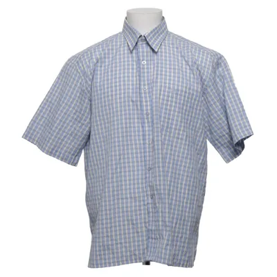 Chemise à manches courtes (Bleu, Blanc, Jaune) de Roberto Coton, Polyester