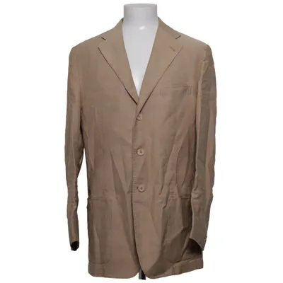 Blazer (Beige) from Corneliani Cotton, Cupro, Linen
