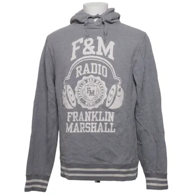 Kapuzenpullover (Grau) von Franklin & Marshall Baumwolle